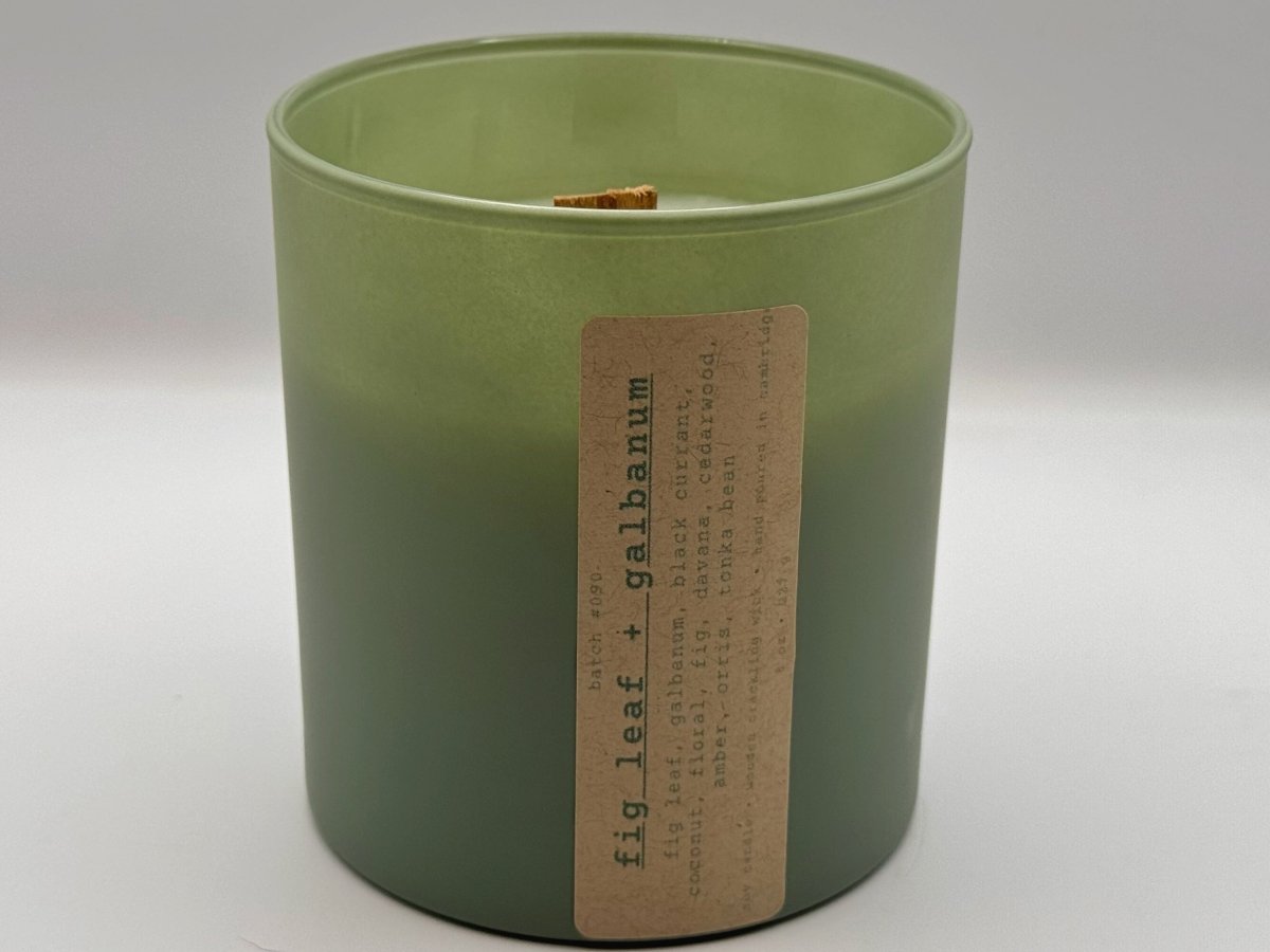 fig leaf + galbanum candle - fig leaf + galbanum candle - by kiele